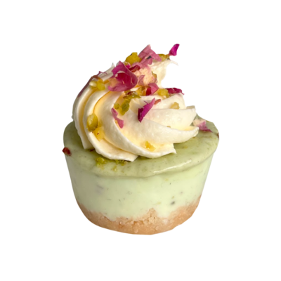 Mini Rose Pistachio Cheesecake